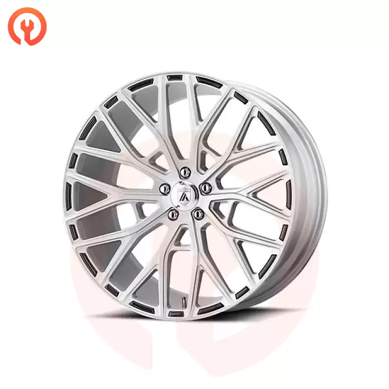Asanti Leo Brushed Silver Wheel; 20x9 (2011-2023 RWD Charger, Excluding Widebody)