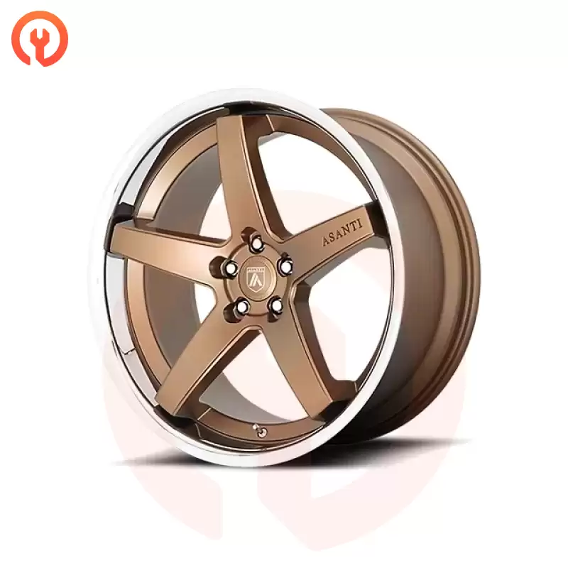 Asanti Regal Satin Bronze with Chrome Lip Wheel; 20x9 (2011-2023 RWD Charger, Excluding Widebody)